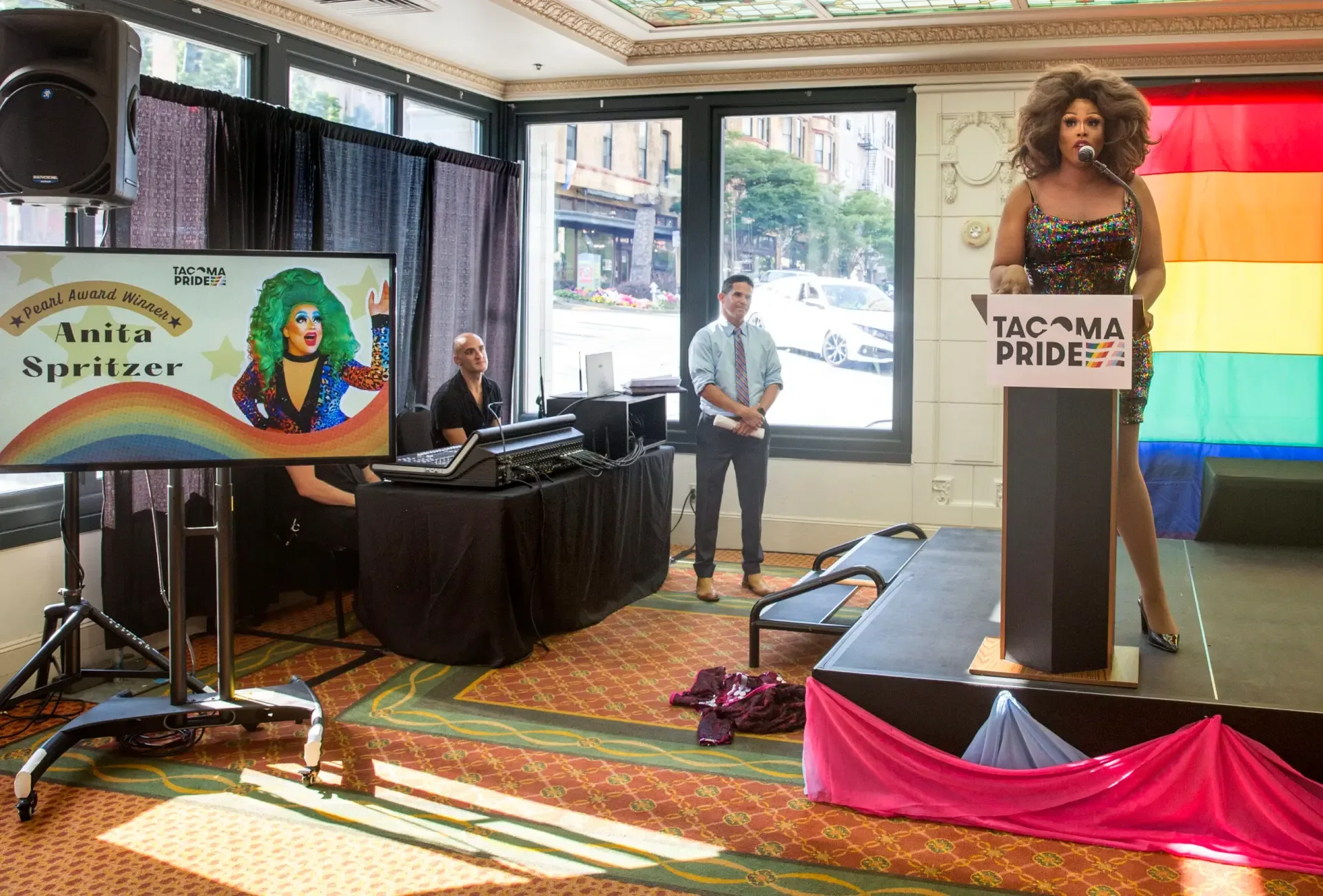 Award ceremony for the presentation of Tacoma Pride Awards